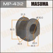 Втулка стабилизатора MASUMA /front/ TownAce, LiteAce #R50 к-т2шт.MP-432/TSB-751/48815-28090