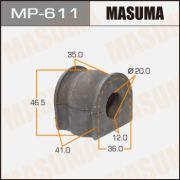 Втулка стабилизатора MASUMA /front/ к-т2шт. MP611/HSB-RF3F/51306-S7S-003