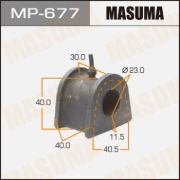 Втулка стабилизатора MASUMA /front/ PAJERO io/ H62W,H72W к-т2шт.MP-677/MSB-H77F/MR455699