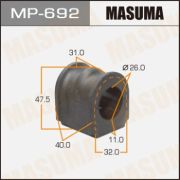 Втулка стабилизатора MASUMA /front/ Cube Z10 к-т2шт.MP-692/NSB-Z10F/0207Z10F/54613-2U000