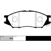 Колодки тормозные дисковые CTR GK0978 /CKSS4/CKN70/GP01233