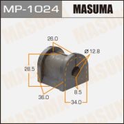 Втулка стабилизатора MASUMA MP1024/MSB-CSR/CVM-33/MR589637   к-т 2шт