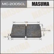 Салонный фильтр MASUMA MC2005CL/AC-1882  угольный TURBO (надо 2шт)