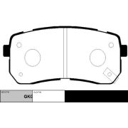 Колодки тормозные задние CTR GK0544/CKKK38/GP11239  Hyundai Grand Starex