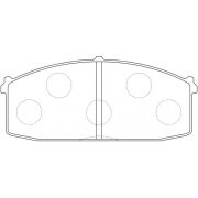 Колодки тормозные дисковые PF2072 FBK