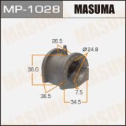 Втулка стабилизатора MASUMA MP1028/ASBMI1006/MSBCS6F/MR519880/MSBCS5  LANCER/ CS2A, CS5A к-т2шт.