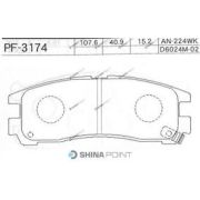 Колодки тормозные дисковые PF3174/GP-06024 FBK