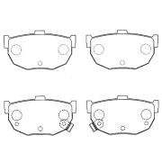 Колодки тормозные дисковые PF2130/GP01087  FBK