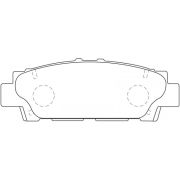 Колодки тормозные дисковые PF1252 FBK