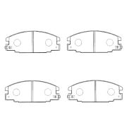 Колодки тормозные дисковые PF4196/GP04029 NKK