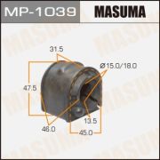Втулка стабилизатора MASUMA /front/ MP1039/ASBMA1017 MAZDA 3/ BK# к-т2шт.