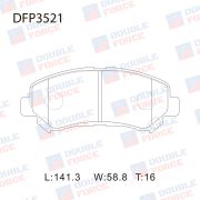 Колодки тормозные дисковые DOUBLE FORCE  DFP3521/GP01276/PN2801