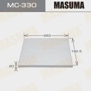Салонный фильтр MASUMA MC330/AC-207E/AC-207