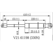 Амортизатор капота JETT V2161198/7115009000	L/R