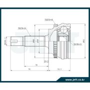 ШРУС внешний JETT V41-9137/TO-035A/AB12072H с кольцом ABS  23*58*24*48