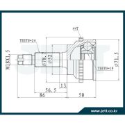 Шрус внешний JETT V41-4130ABS/MZ14A44  DW3W