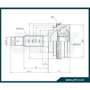 ШРУС внешний JETT  с кольцом ABS V41-9006/TY-26A48/TO-26A/TO-10A  23*56*26