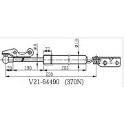 Амортизатор багажника JETT V2164490  LH  NCP60