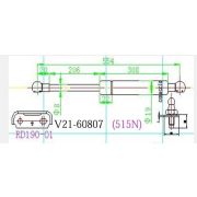 Амортизатор багажника JETT V2160807  LH  Probox/Succeed NCP5#
