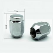 Гайка на колесо короткая  12*1.5  (ключ 21), h=30  1007LS30
