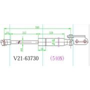 Амортизатор багажника JETT V2163730  X-Trail NT31/T31  LH