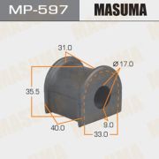 Втулка стабилизатора задняя MASUMA MP597/TSB711/BL21132/C9222  уп.2 шт.