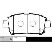 Колодки тормозные дисковые CTR  GK1022/CKT-8/GP02183/PF1472/GP-02004