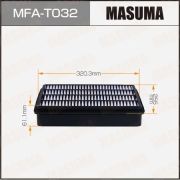 Воздушный фильтр MASUMA MFA-T032/17801-52020 LAND CRUISER / FJA300W