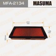 Воздушный фильтр MASUMA  MFA2134/A-2011V