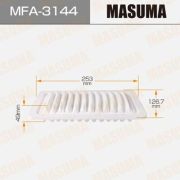 Воздушный фильтр MASUMA MFA-3144/A-3021