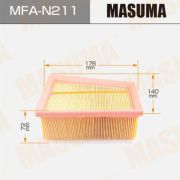 Воздушный фильтр MASUMA MFAN211/GB9719/BRA1431/A25440/A0166   ALMERA 2012-