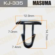 Клипса автомобильная (автокрепеж) MASUMA KJ-335