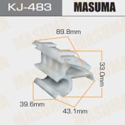 Клипса крепежная MASUMA KJ-483