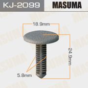 Клипса крепежная MASUMA KJ2099