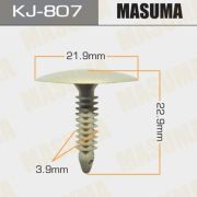 Клипса крепежная MASUMA KJ-807