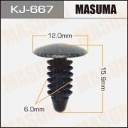 Клипса крепежная MASUMA KJ-667