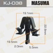 Клипса крепежная MASUMA KJ-038