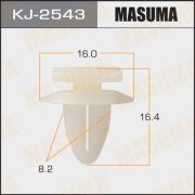 Клипса автомобильная (автокрепеж) MASUMA KJ-2543