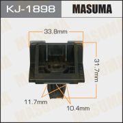 Клипса крепежная MASUMA KJ-1898