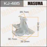 Клипса крепежная MASUMA KJ-485