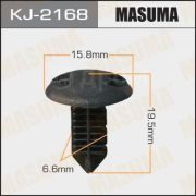 Клипса крепежная Masuma KJ-2168