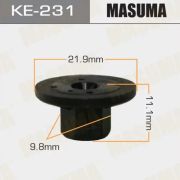 Клипса автомобильная (автокрепеж) MASUMA KE-231