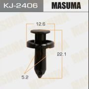 Клипса крепежная MASUMA KJ-2406