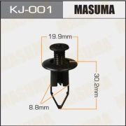 Клипса крепежная MASUMA KJ-001
