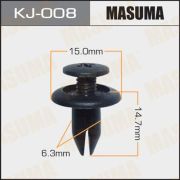 Клипса крепежная MASUMA KJ-008
