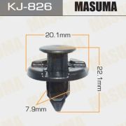 Клипса крепежная MASUMA KJ826