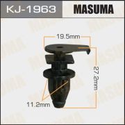 Клипса крепежная MASUMA KJ-1963