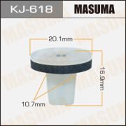 Клипса крепежная MASUMA  KJ-618