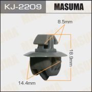 Клипса крепежная MASUMA KJ-2209