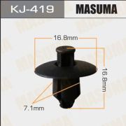 Клипса автомобильная (автокрепеж) MASUMA .KJ-419